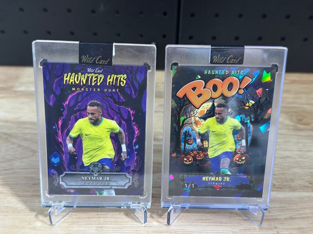 Wild Card Haunted Hits /3 & Boo /1 Neymar Jr Lot Of 2